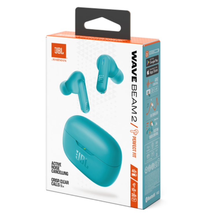 Auriculares Bluetooth JBL Wave Beam 2 ANC TWS Azul