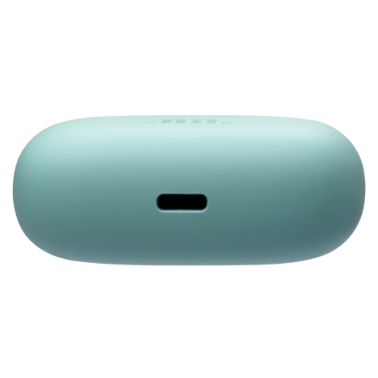 Caixa de carregamento azul claro de auriculares JBL Wave Beam 2.