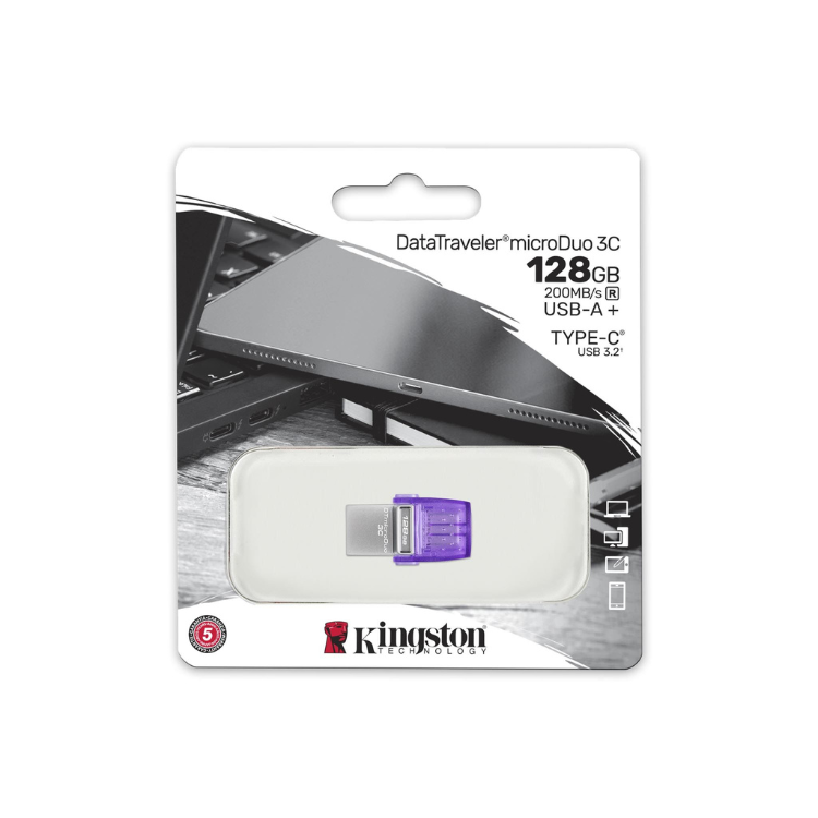 Pen Drive Kingston DataTravel 128GB MicroDUO USB 3.2