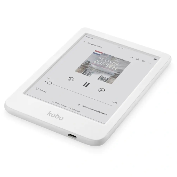eReader Kobo Clara Colour, 6 polegadas, 16GB, Wi-Fi, branco.
