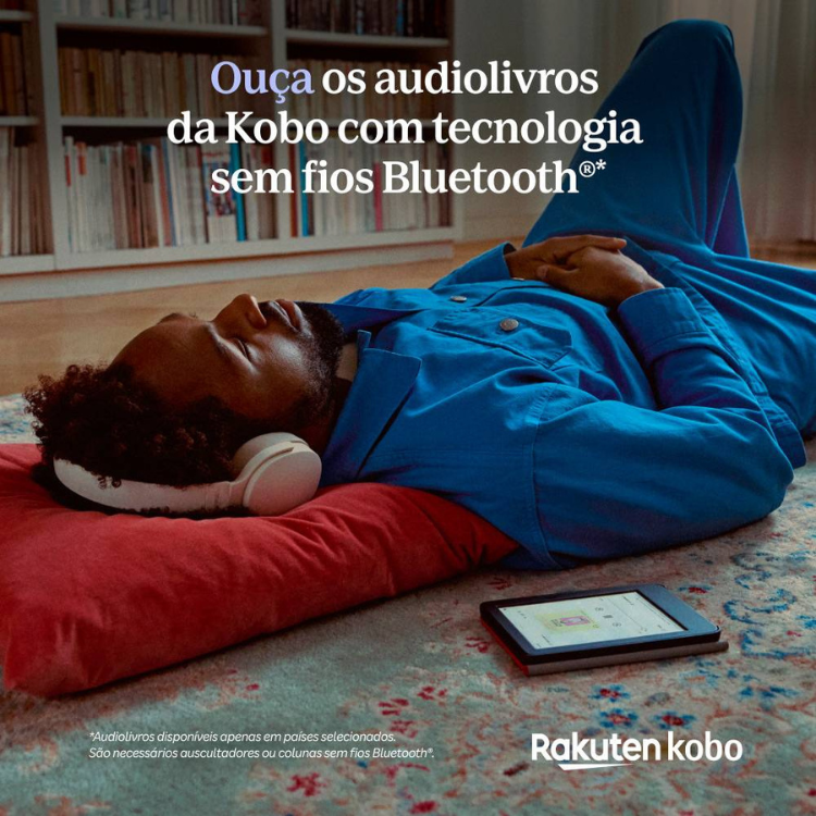 eReader Kobo Clara Colour 6 polegadas 16GB Wi-Fi branco