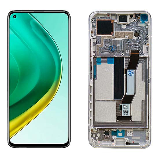 LCD Xiaomi Mi 10T / Mi 10T Pro Silber - Service Pack