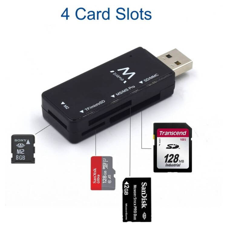Leitor de Cartões Ewent EW1049 Multiformato USB 2.0