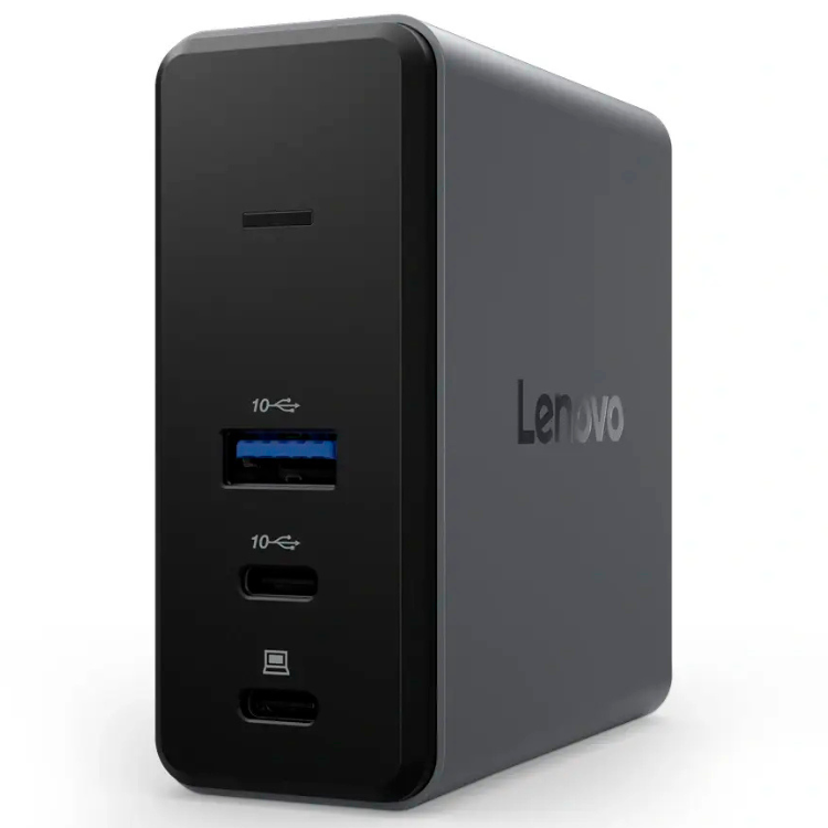 Lenovo Docking Station Multiport 5-em-1 GAN 65W Preto