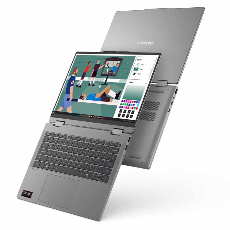 Portátil Lenovo Ideapad 5 2IN1 14AHP11-165 14" R5-230 16GB/512GB Windows 11 Cinzento + Pen + Rato + Mochila