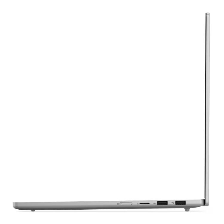 Portátil Lenovo IdeaPad Slim 5 cinzento, 15.3 polegadas, lateral com várias portas.
