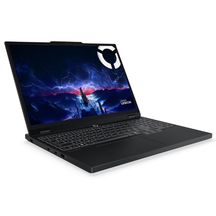 Portátil Lenovo Legion 5 preto, 15.1" OLED, processador i7, 32GB RAM, 1TB de armazenamento.