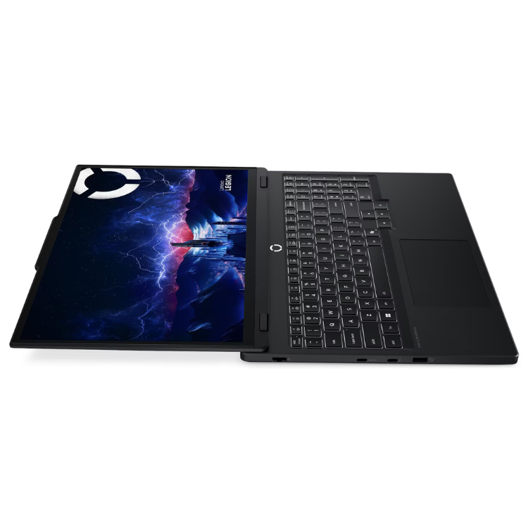 Portátil Lenovo Legion 5 preto, 15.1" OLED, teclado iluminado.