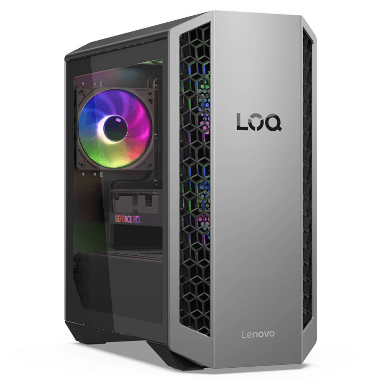 Computador Lenovo LOQ Tower 26ADR10-419 R7-8745HX 32GB/1TB RTX5070 Preto s/ Sistema Operativo