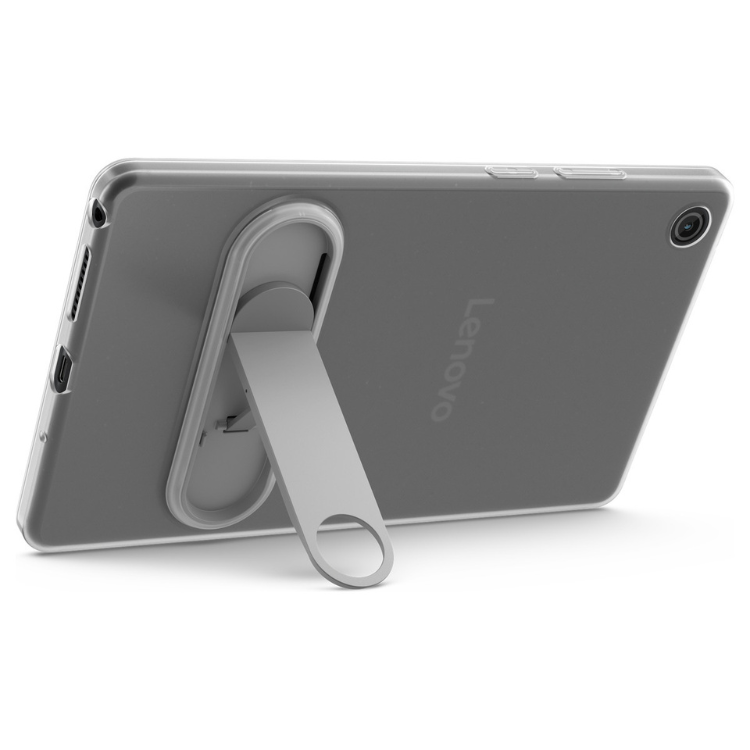 Tablet Lenovo Tab One TB305FU cinzento com suporte.