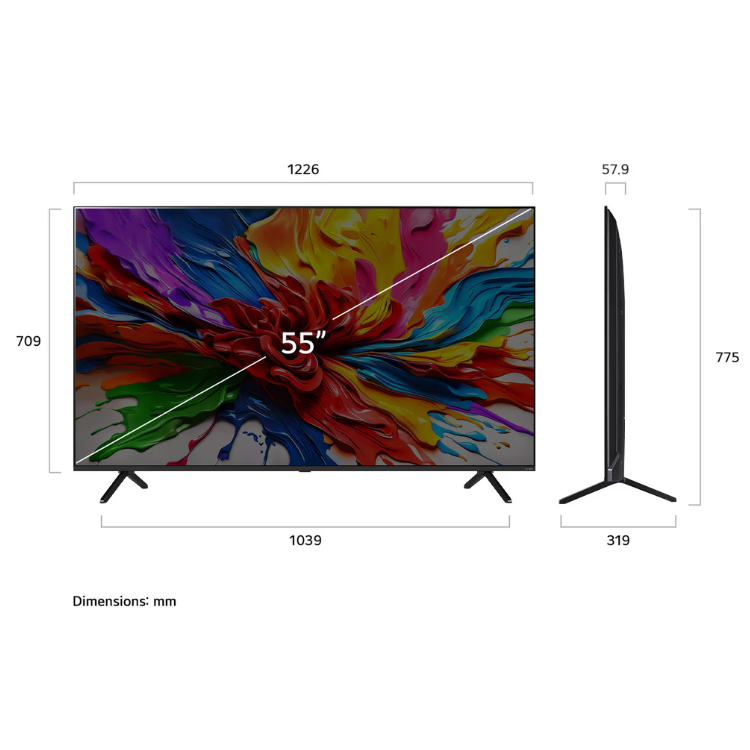 LG QNED92 Serie 2025 Smart TV 4K QNED 55 Zoll