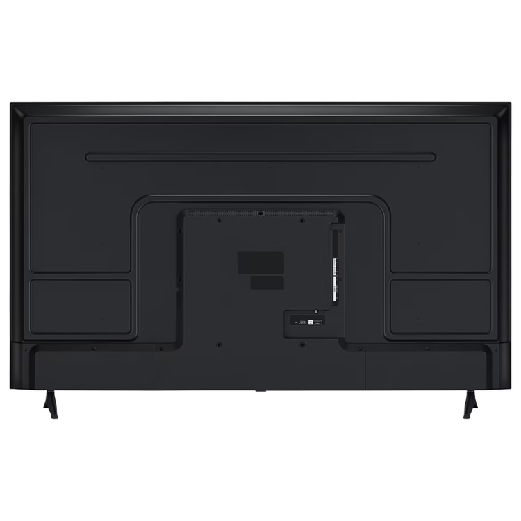 TV LG 65UA7300, preto, parte de trás, com entradas e pés visíveis.