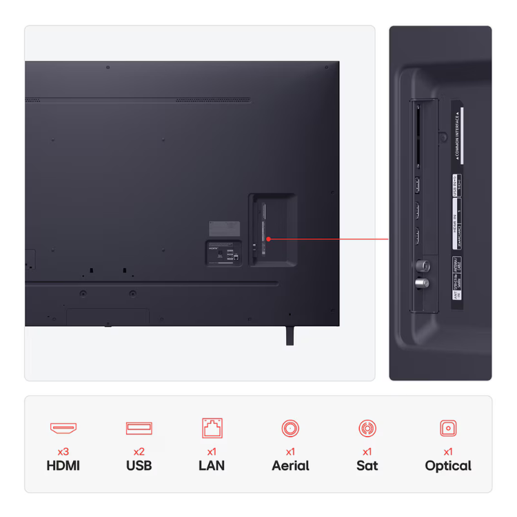 Televisão LG Série UA74 2025 Smart TV 4K LED 86"