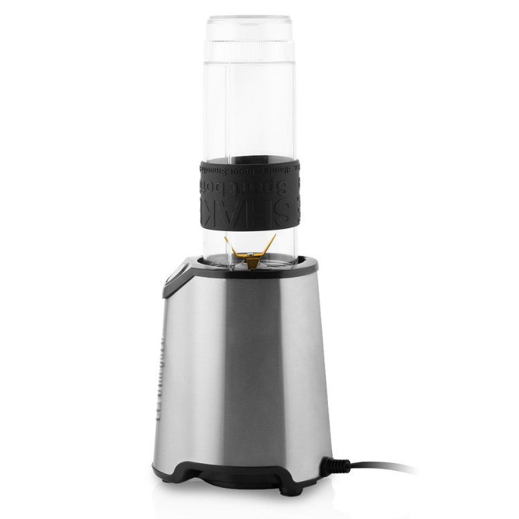 Orbegozo 0.57L 300W silver blender with clear plastic pitcher