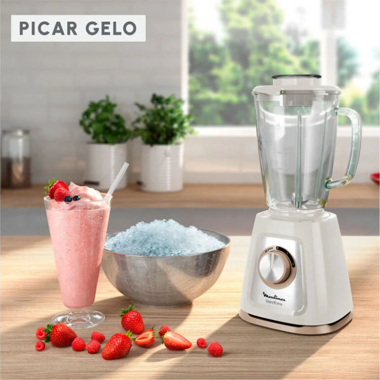 Liquidificadora Moulinex Blendforce 2 LM430A10 1.75L 800W Creme