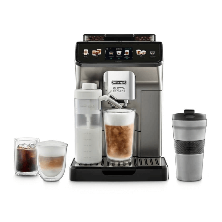 Máquina de Café Automática DeLonghi Eletta Explore Titânio