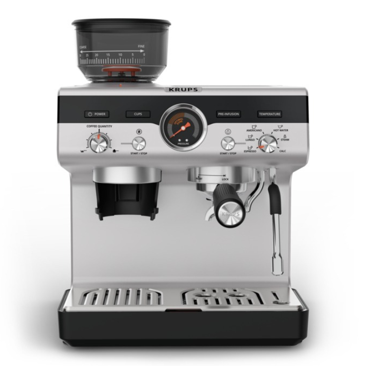Máquina de Café Manual Krups Precision XP801T10 Inox