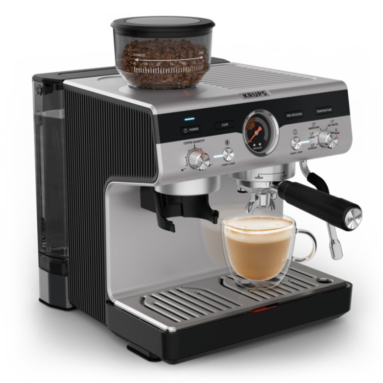 Máquina de Café Manual Krups Precision XP801T10 Inox