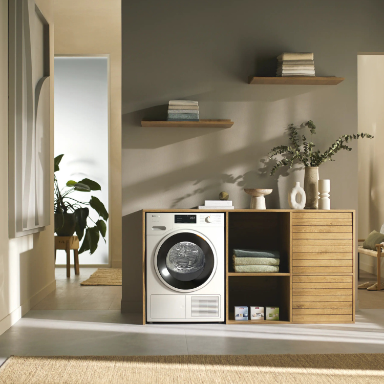 Máquina de Secar Roupa Miele TWC640WP 8Kg Classe C Branco