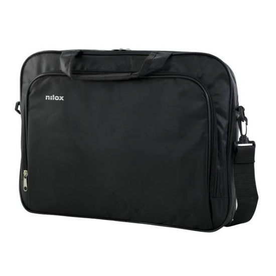 Mala Nilox Essential 2 15.6" preta para portátil.