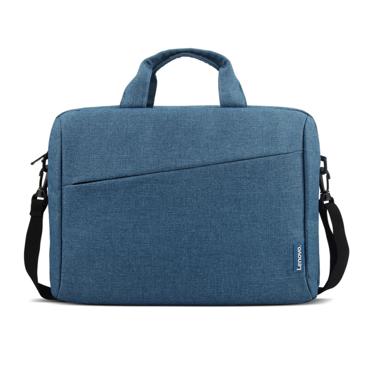 Mala Lenovo Casual T210 15,6" Azul, com alça e correia ajustável.