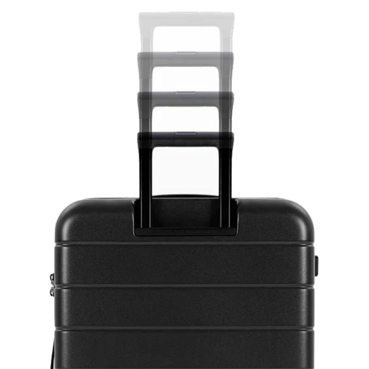 Mala de Viagem Xiaomi Luggage Classic Pro, cinzento, com 4 rodas e alça ajustável.