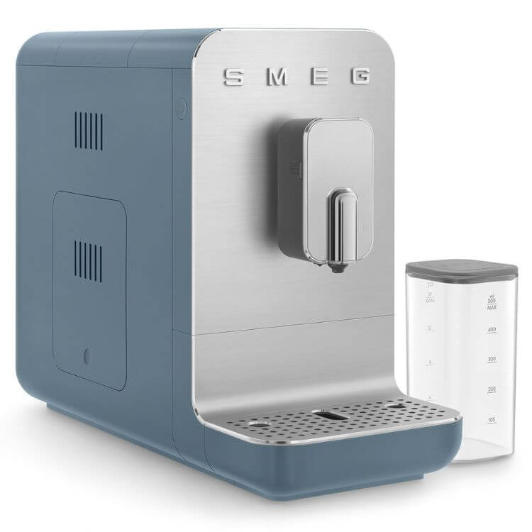 Máquina de Café Smeg Automática Collezione c/ Cappuccinador Azul