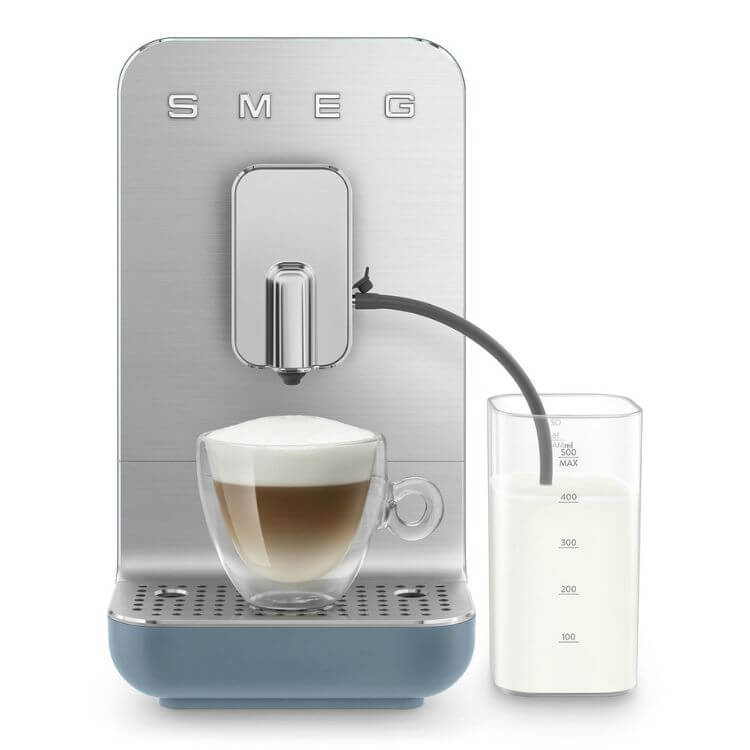 Máquina de Café Smeg Automática Collezione c/ Cappuccinador Azul