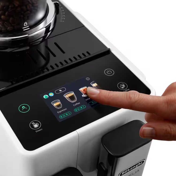 De'Longhi Rivelia Vollautomatischer Kaffeevollautomat Weiß
