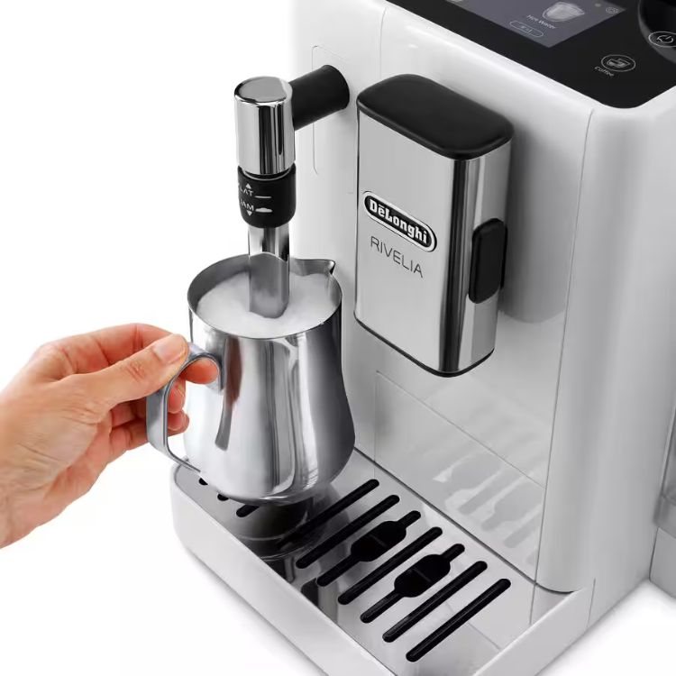 De'Longhi Rivelia Vollautomatischer Kaffeevollautomat Weiß