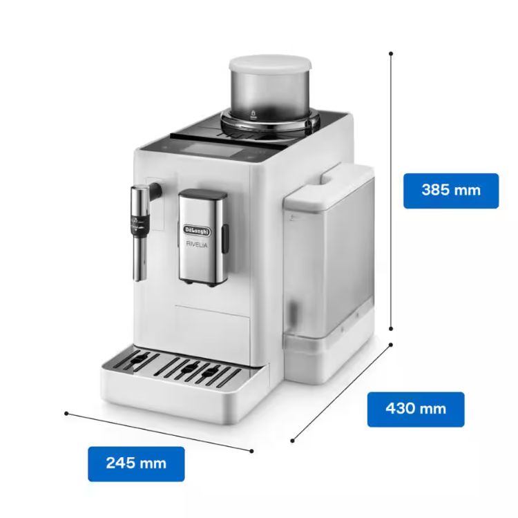 De'Longhi Rivelia Vollautomatischer Kaffeevollautomat Weiß
