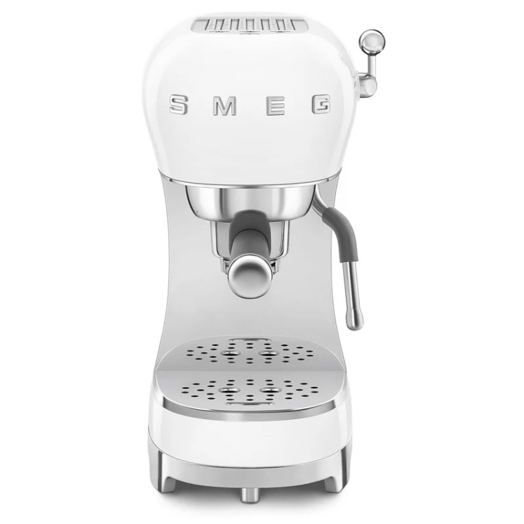 Máquina de Café Espresso Manual Smeg ECF02 Branco