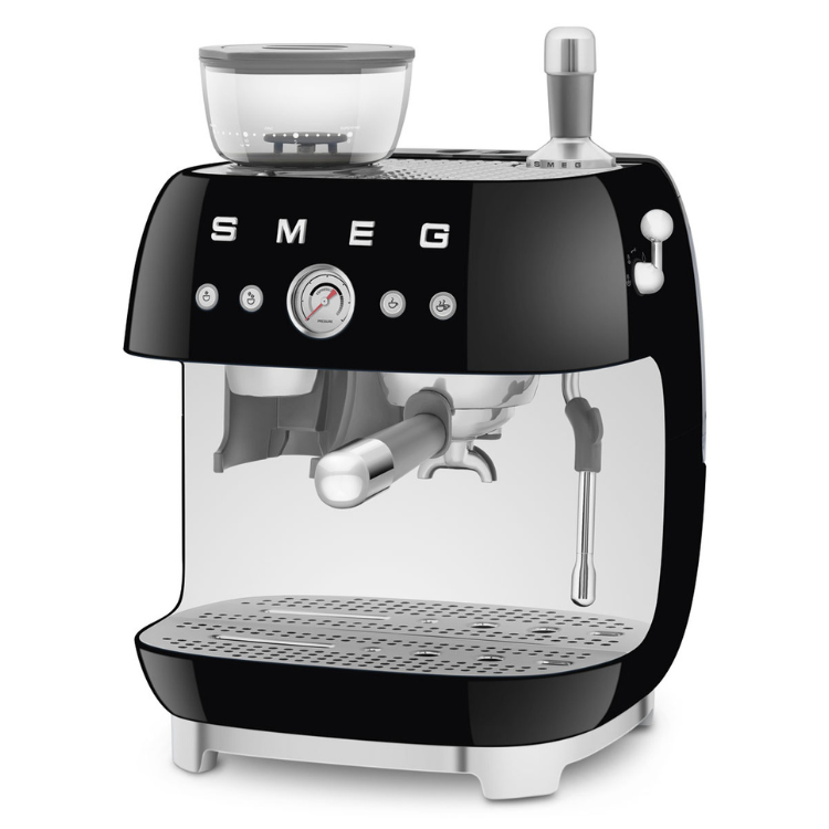 Máquina de Café Smeg Espresso Anni 50 c/ Moinho Preto