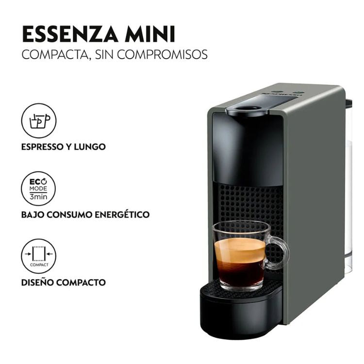 Máquina de Café Krups Nespresso Essenza Mini Cinzento
