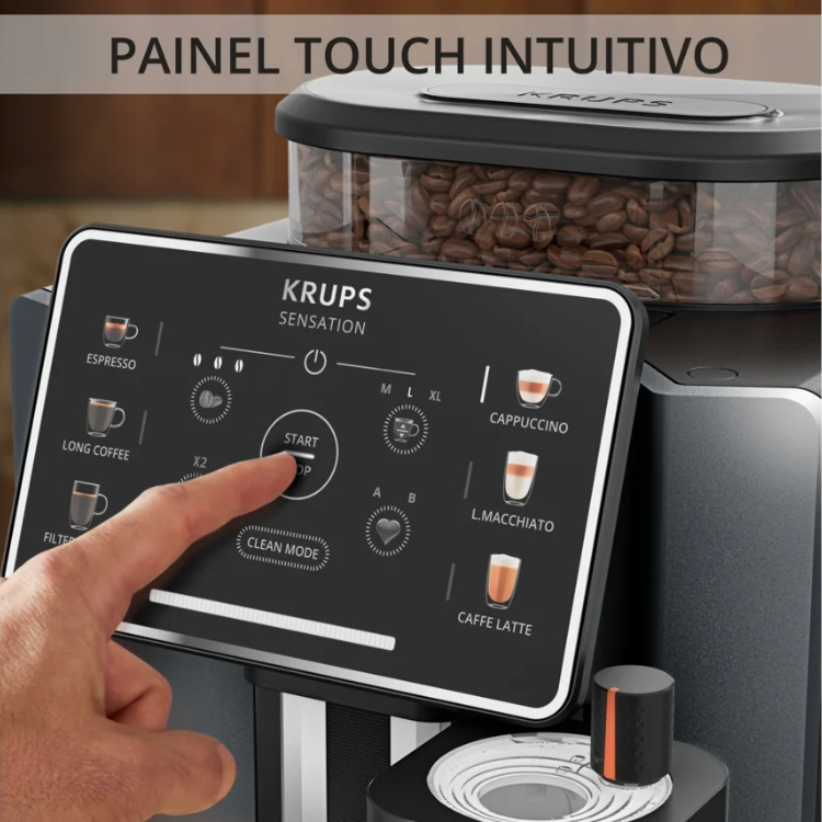 Krups Kaffeemaschine Automatisch Sensation Milk EA912910 Schwarz