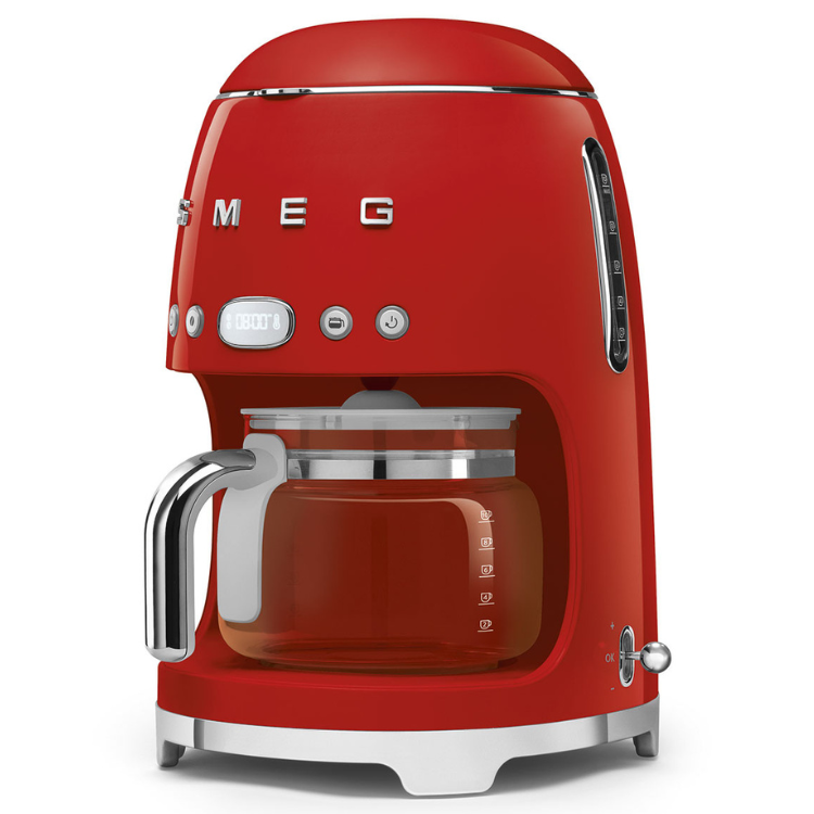 Máquina de Café de Filtro Smeg Anni 50 Vermelho