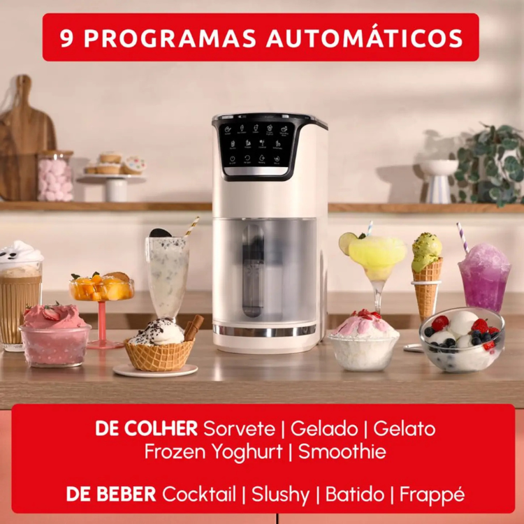 Máquina de Gelados Moulinex Dolci MJ602AF0 1,4L 600W