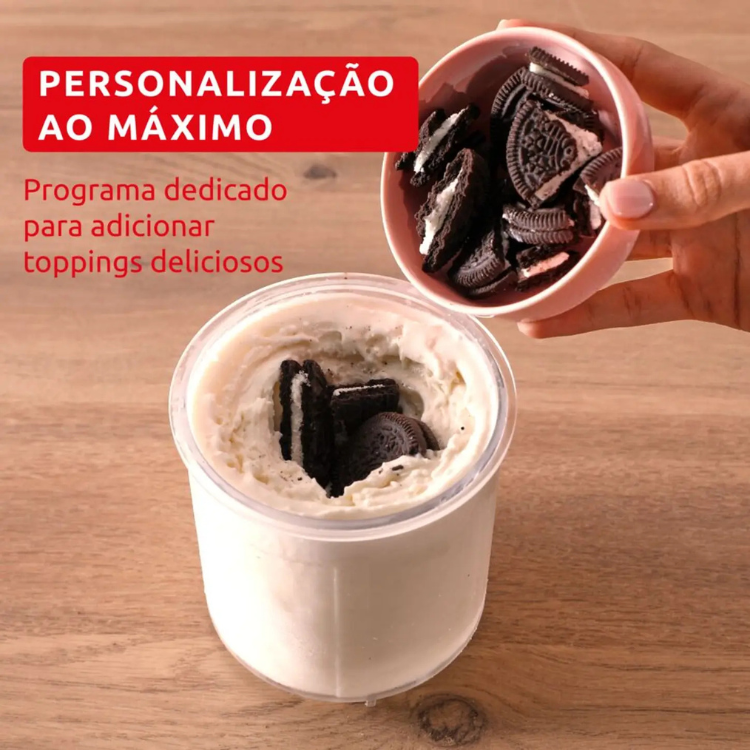 Máquina de Gelados Moulinex Dolci MJ602AF0 1,4L 600W
