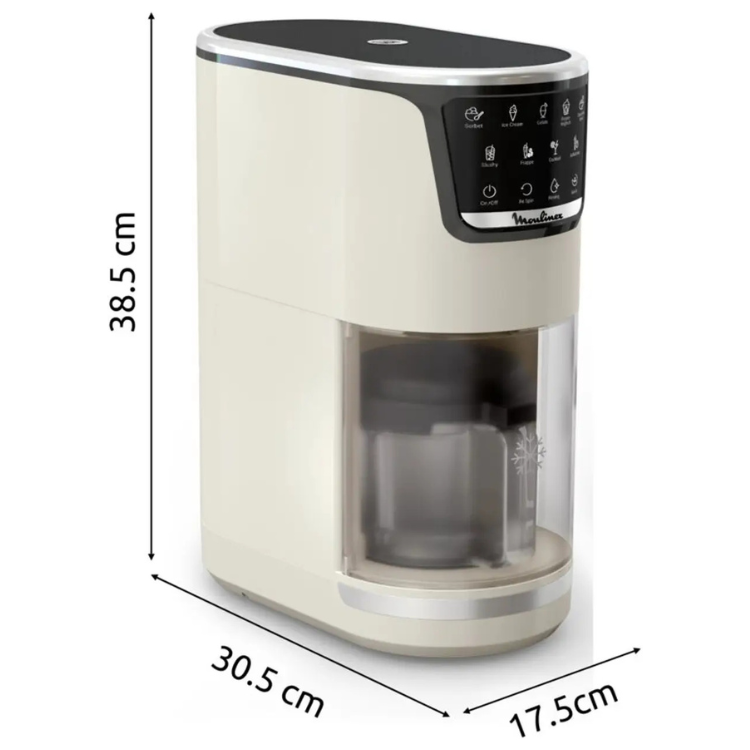 Máquina de Gelados Moulinex Dolci MJ602AF0 1,4L 600W