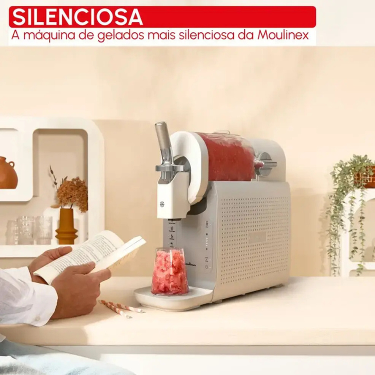 Máquina de Gelados Moulinex Freezi MJ803A 1,4L 200W