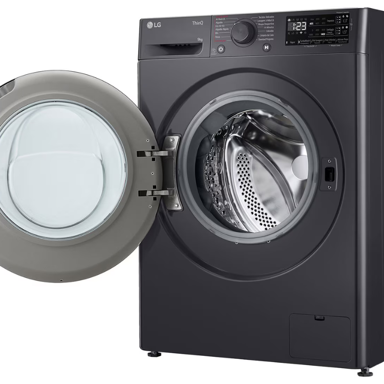 Máquina de Lavar Roupa LG F4WR359S6M 9Kg 1400RPM Classe A Preto