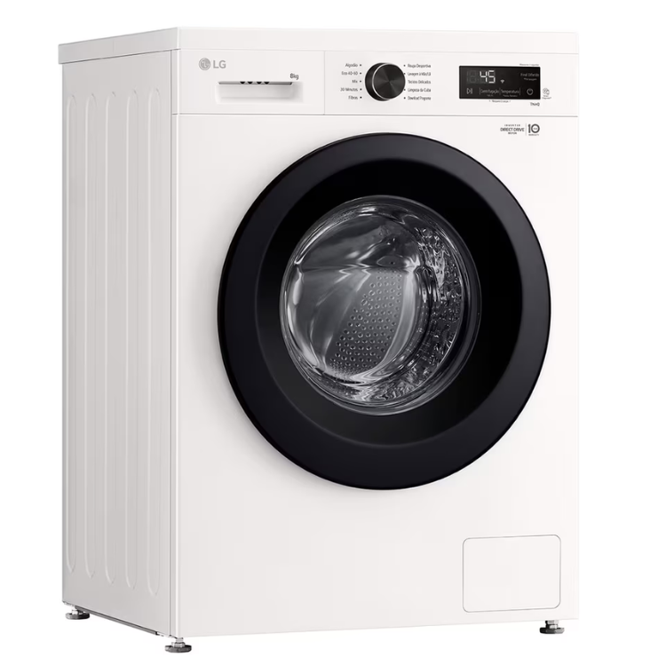 Máquina de Lavar Roupa LG F4X1008NWK 8Kg 1400RPM Classe A Branco