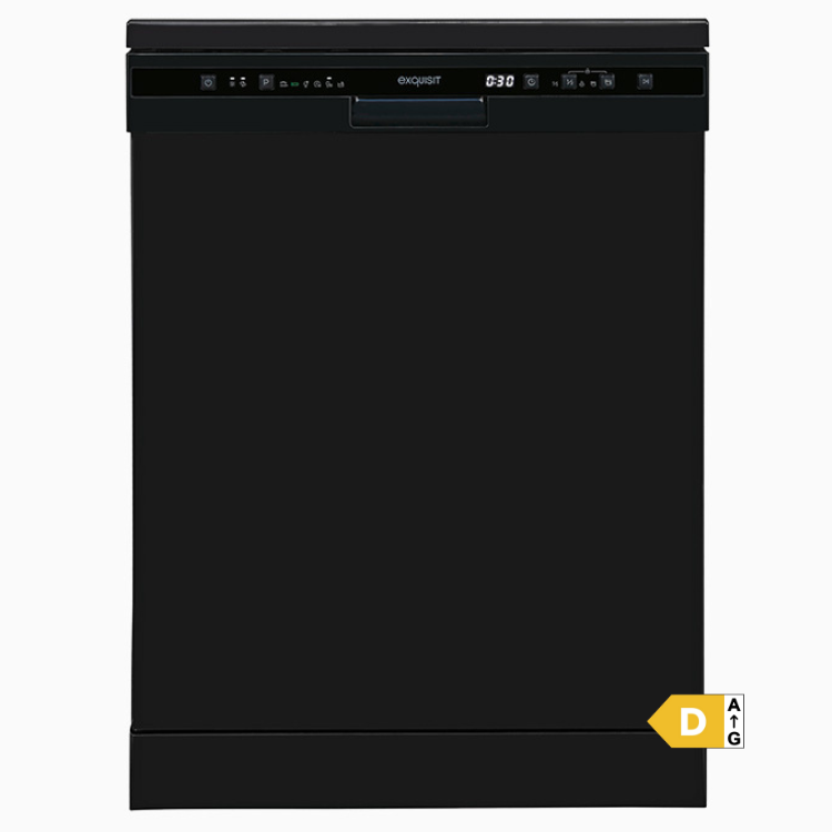 Máquina de Lavar Loiça Exquisit GSP6312-030D 12 Conjuntos Preto - Novo/Ligeiro Dano