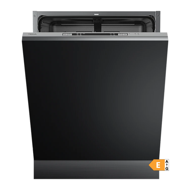 Teka DFI46650 black built-in dishwasher, 12 sets, energy efficiency class E.