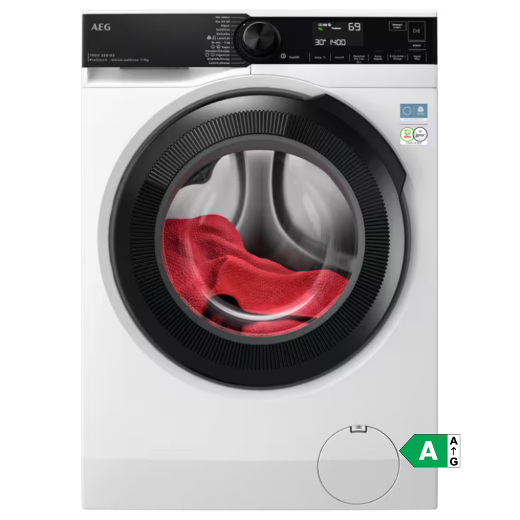 Máquina de Lavar Roupa AEG LFR7394O4V 9Kg 1400RPM Classe A Branco