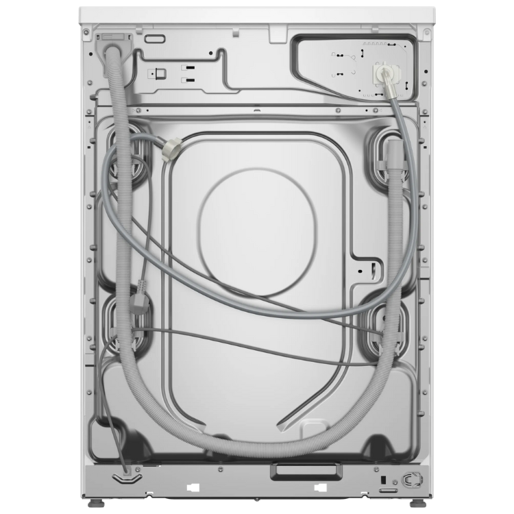 Back of white Balay washing machine with exposed internal components and wiring.