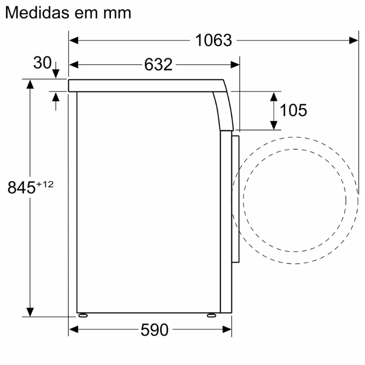 Balay Waschmaschine 3TS993BP 9kg 1200rpm Energieeffizienzklasse A Weiß