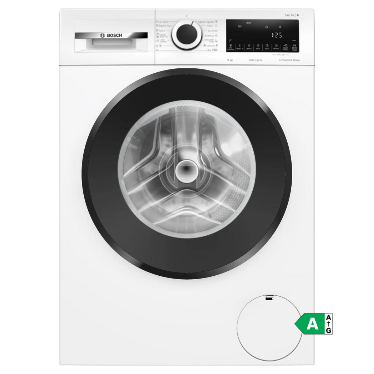 Bosch Waschmaschine Serie 6 WGG14Z00ES 9 kg 1200 U/min Klasse A Weiß