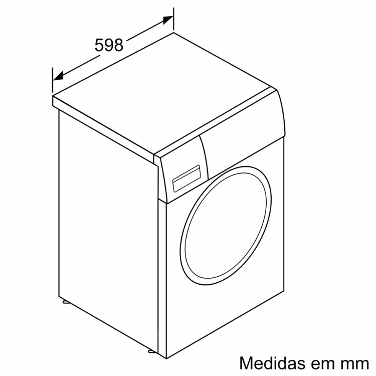 Máquina de Lavar Roupa Bosch Serie 2 WGE03200ES 8Kg 1200RPM Classe A Branco