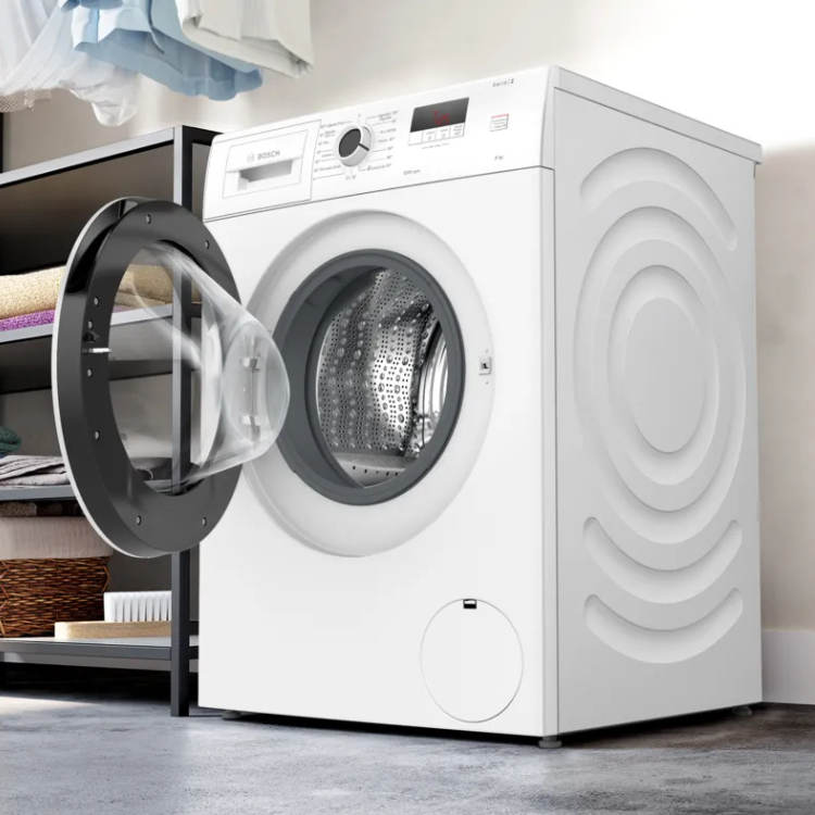 Máquina de Lavar Roupa Bosch Serie 2 WGE03200ES 8Kg 1200RPM Classe A Branco